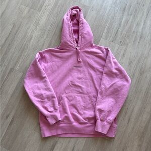 supreme pink sweatshirt/hoodie
